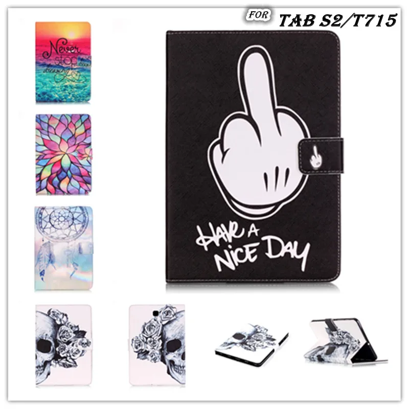 Новинка 2016 лидер продаж чехол из искусственной кожи с мультяшным черепом