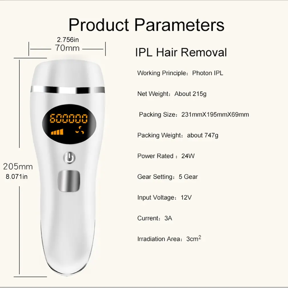 

IPL hairless hair removal instrument automatic light optional light practical energy selection hair removal machine