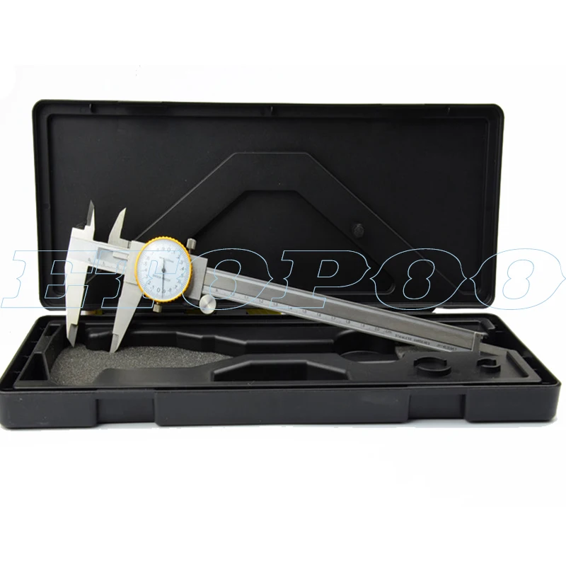 0-300mm 12inch Dial calipers 0.01mm High precision stainless steel vernier with table caliper 0..001&quot dial gauge | Инструменты