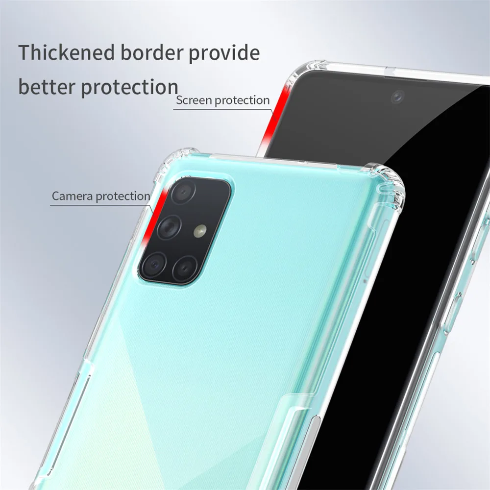 Для Samsung Galaxy A71 ТПУ чехол ультра тонкий прозрачный мягкий силиконовый NILLKIN