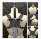 Костюмы на Хэллоуин для средневекового костюма для косплея, для взрослых, воинов, верблюд, кожаная пряжка, ремень, Holstr, костюм на Хэллоуин