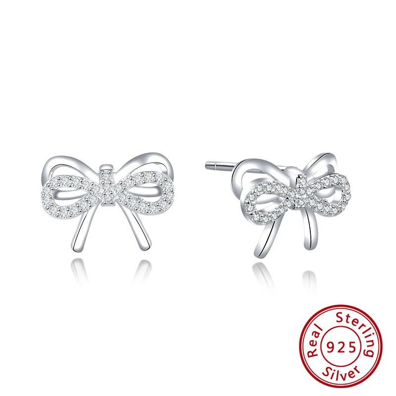 SE170 Silver Color ORSA JEWELS Настоящее S925 Снежинка серьги гвоздики Новые Рождественские тема милые трендовые стерлингового серебра циркония женские ювелирные изделия SE172 - Цвет камня: SE170 Silver Color
