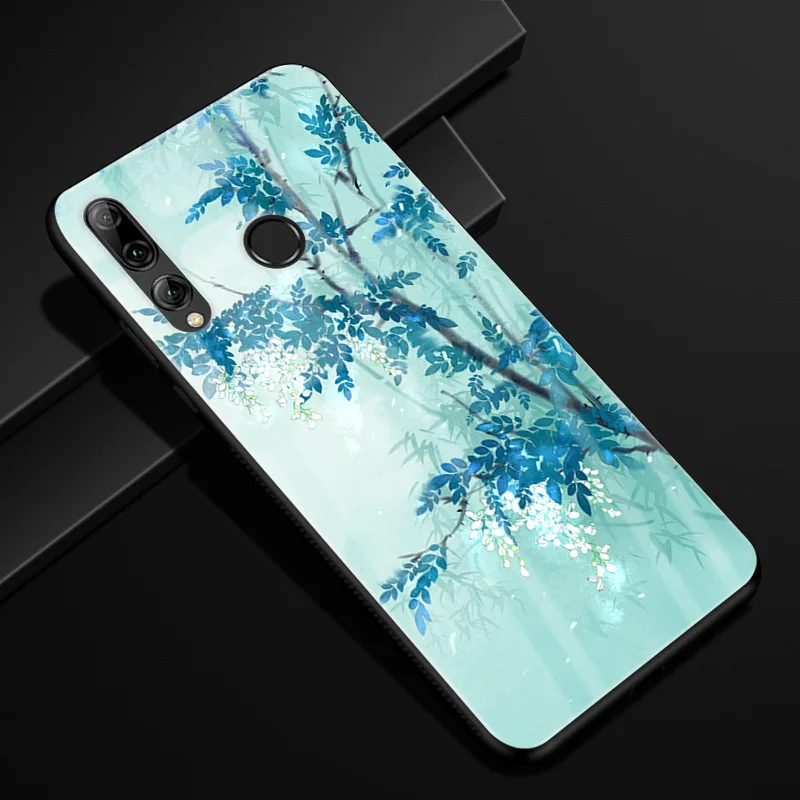 Для Huawei Honor 10i чехол Honor 10i PC Пластиковый стеклянный чехол для телефона черный ТПУ бампер чехол для Huawei Honor 10i HRY-LX1T 10 i чехол - Цвет: 51