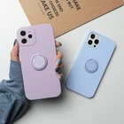 Силиконовый чехол с кольцом-держателем для Huawei Honor 9X 8X 10i 10X 8A Mate 10 20 P20 P30 P40 Lite E Pro P Smart 2021 Y6 Y7 Y9 2019