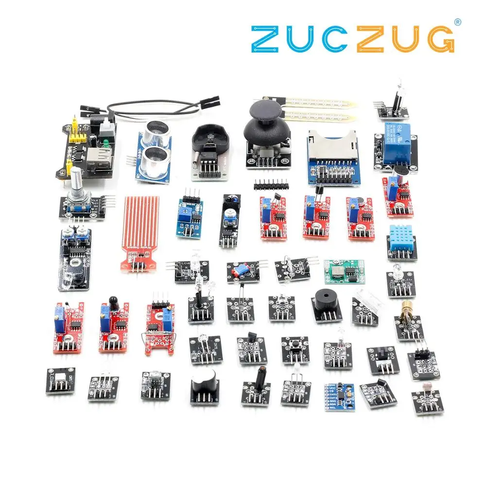Для arduino 45 в 1 стартовый комплект модулей датчиков s лучше чем 37 1|Интегральные