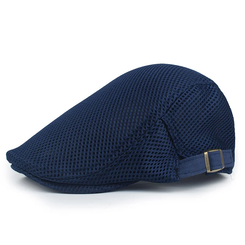 

Fashion Mesh Beret Hat Summer Adjustable Men Women Boina Bonnet Breathable Casual Caps Visor Gorras Mujer Casquette Homme Czapka
