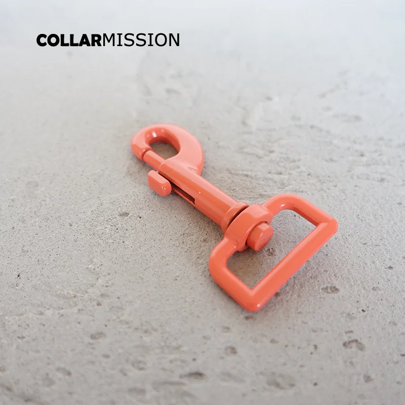50pcs/lot Metal red orange colored baking paint dog clip hook durable and strong swivel zinc alloy Diy accessories CPK25R | Дом и сад