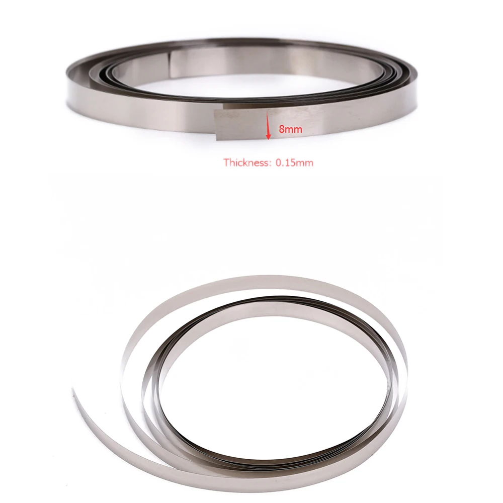 

Great 2M 8mm x 0.1/0.12/0.15 Pure Nickel Strip Tape For Li 18650 Battery Spot Welding Compatible For Spot Welder Machine
