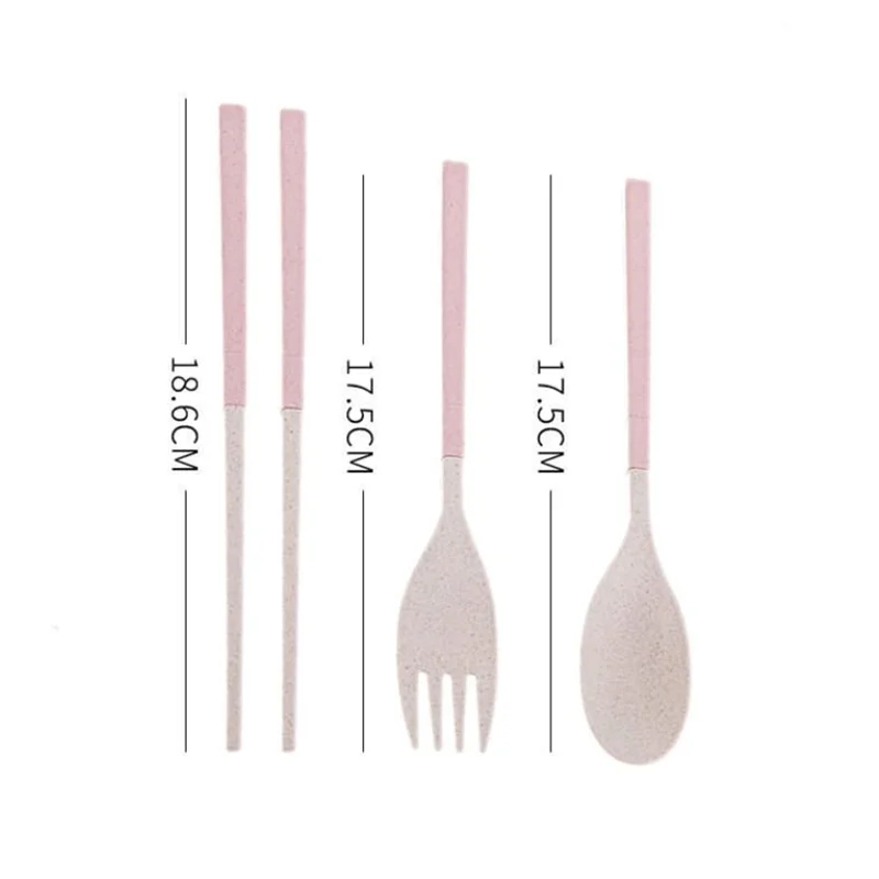 3 в 1 столовая посуда на открытом воздухе столовые приборы вилка/Ложка/палочки для