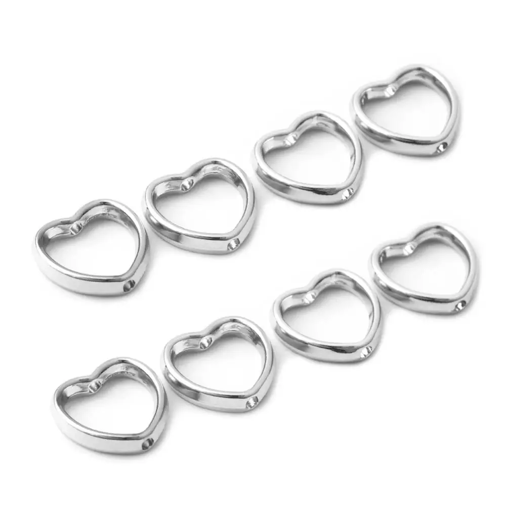 100 шт. модная Маленькая подвеска в форме сердца полые Ювелирные изделия сделай