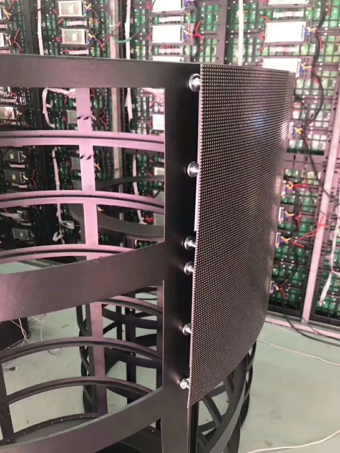 Бесплатная доставка Высокое качество hub75 hub75E пиксель 3 мм p3 мягкий кривой