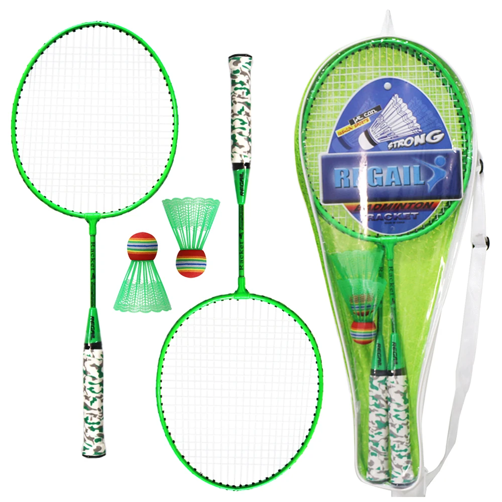 

1 Pair Badminton Rackets with Balls 2 Player Badminton Set for Children Indoor Outdoor Sport Game
