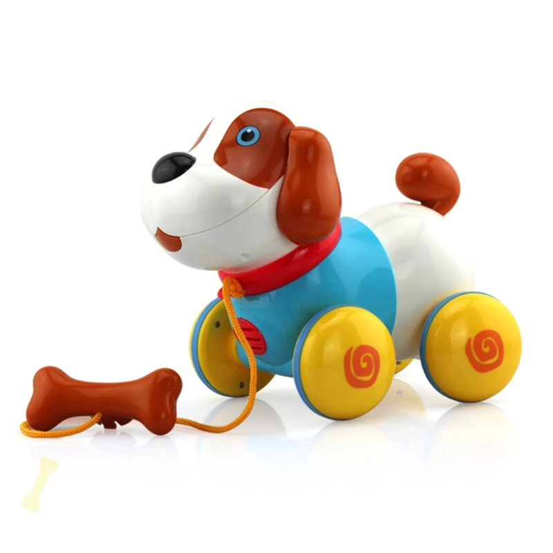 

Robot horse electronic interactive horse traction rope plush animal pet toy Q6PD