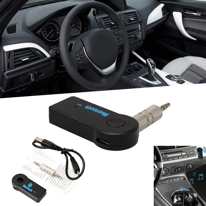 Bluetooth Мини 3 5 мм AUX аудио MP3 стерео музыкальный приемник автомобильный комплект