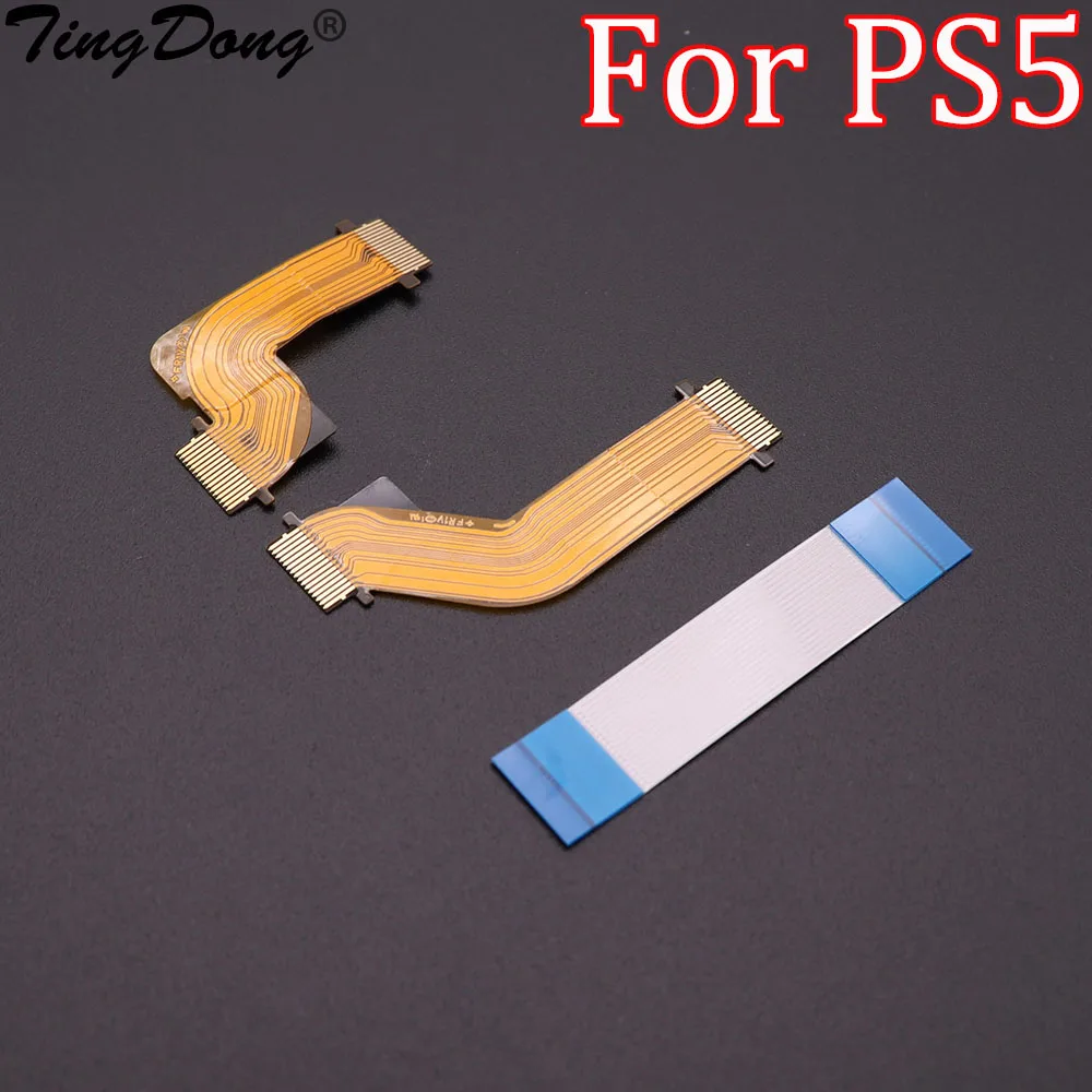 

TingDong V1.0 R2-L2 Replacement Cable for PS5 Controller For Dual Sense Flex Cable for Adaptive Trigger & 18Pin Touch Ribbon