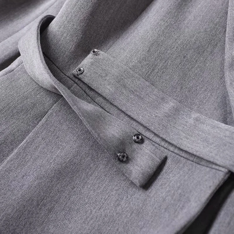 Платье-миди с длинным рукавом V-образным вырезом и | Женская одежда