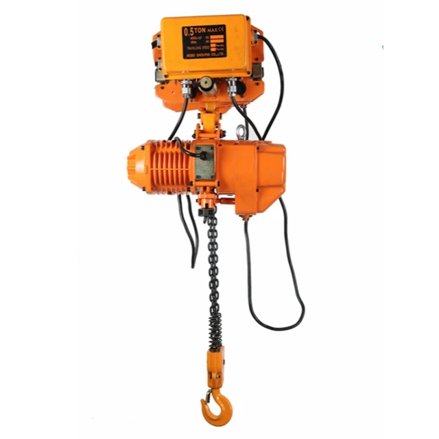 

stage low head-room hoist with double speed certified Germany electric winch