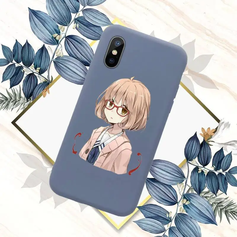 

Kykai no Kanata Anime cartoon Phone Case Candy Color for iPhone 11 12 mini pro XS MAX 8 7 6 6S Plus X SE 2020 XR