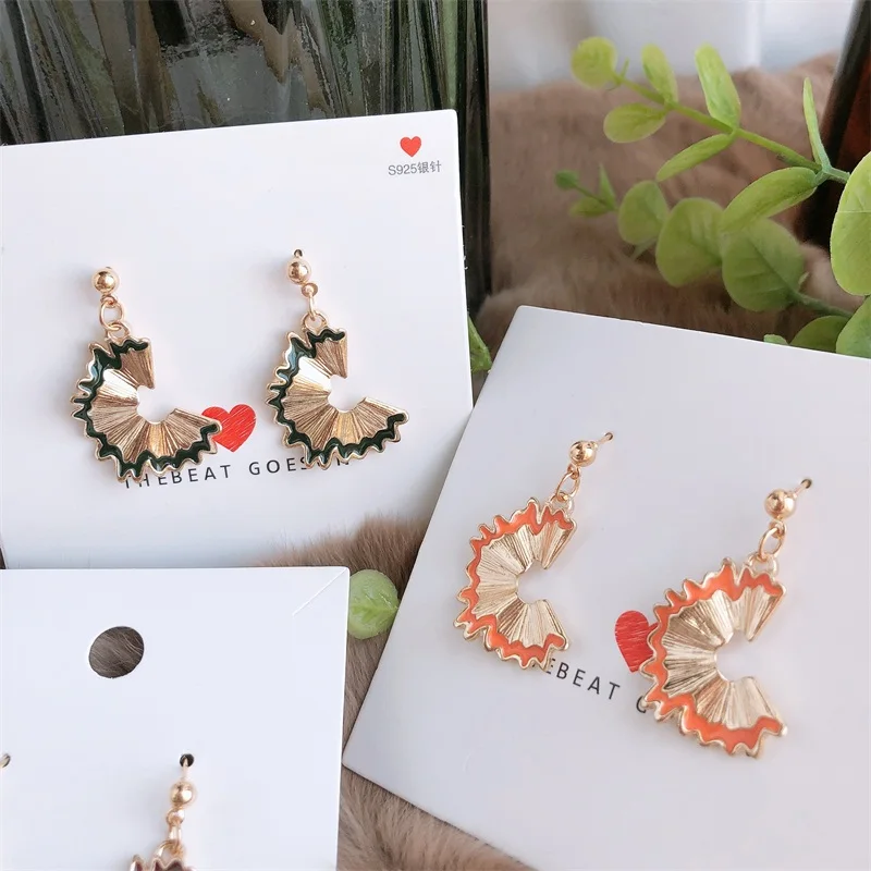 Симпатичные серьги карандаш 2020 точилка для стружек индивидуальные