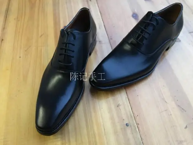 Деловые туфли ручной работы из натуральной кожи с квадратным носком|Туфли| |