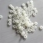 100 шт., новые высококачественные белые нейлоновые гайки, шестигранная Проставка M3