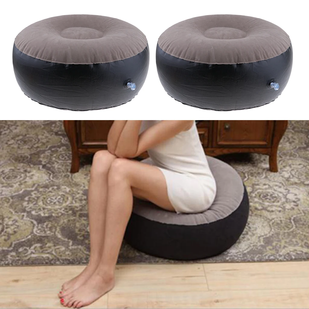 2 шт. надувной стул Ottomans складной и портативный подставка для ног диван кресло