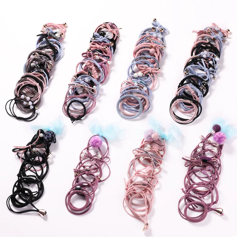 Женские резинки для волос элегантные фиксации хвостиков 8/12/25 шт. милые