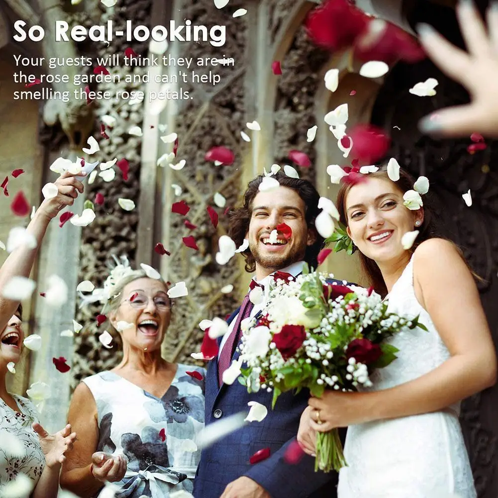 

Artificial Rose Petals Artificial Flower Silk Petals For Valentine's Day Wedding Flower Decoration Party Room DIY R5B4