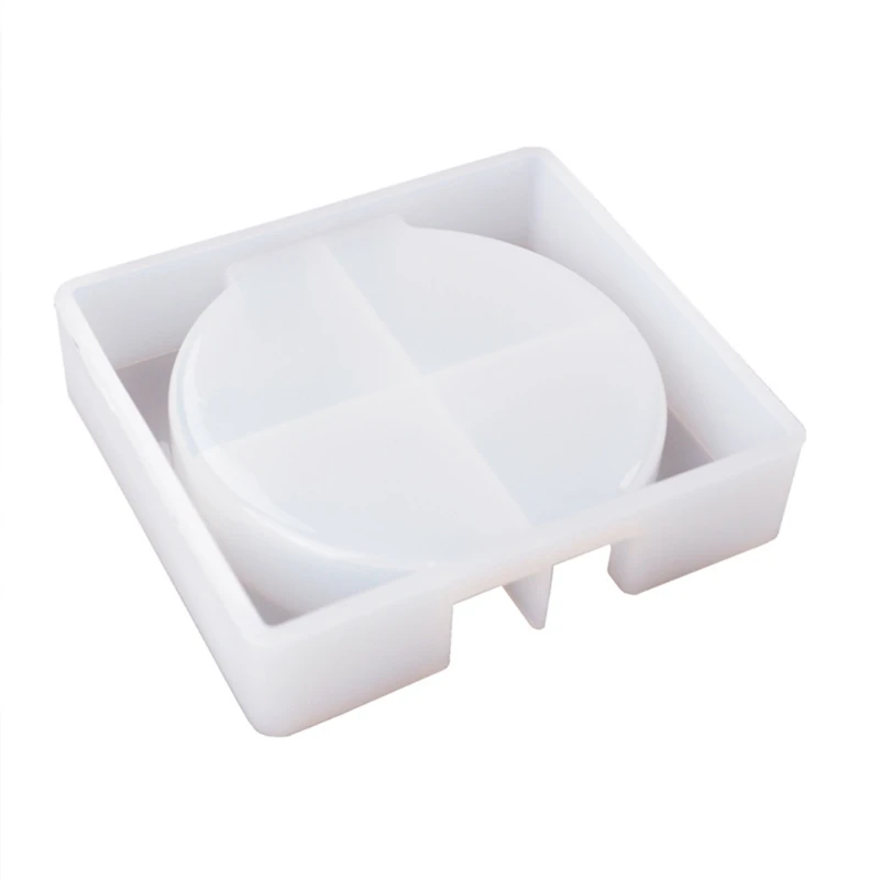 

Новый светодиодный круглый Каботажное Судно Набор эпоксидная смола, форма циновка чашки держатель силиконовая форма «сделай сам» ремесла ...