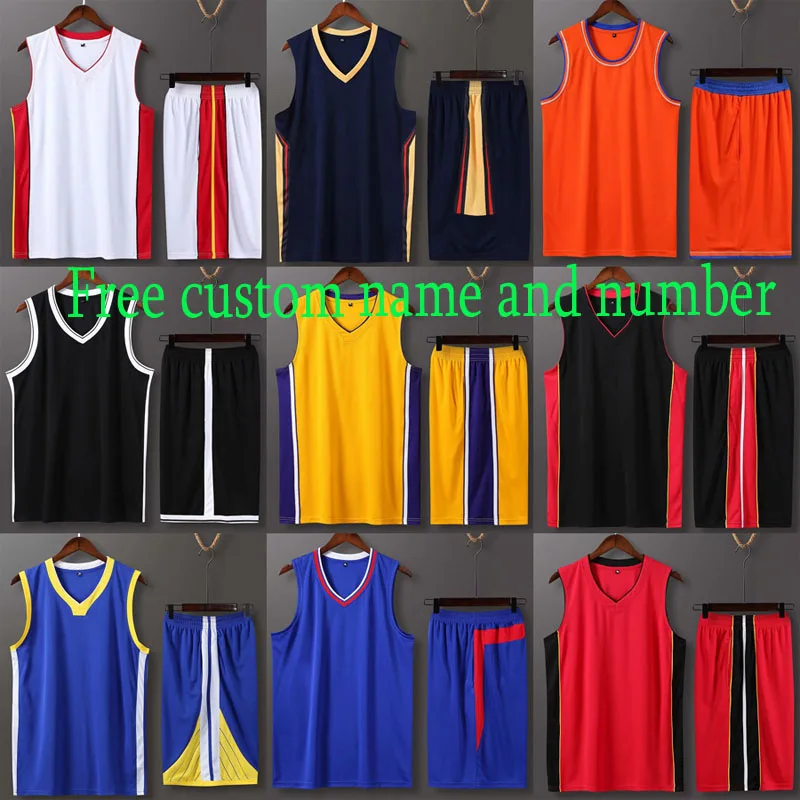

Free print name number Men/Kids Basketball Jerseys Suit,College Men Basketball jerseys Uniforms Kit,Boys basket Shirt Shorts