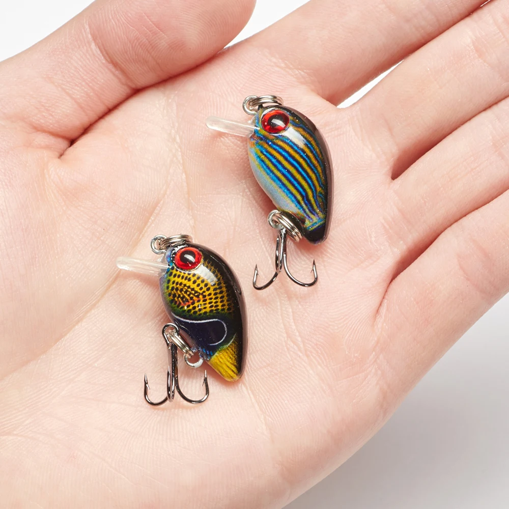 

1.5g Crank Wobblers Fishing Lure Mini Minnow Crankbait 3d Eyes Pesca Fishing Lures Bait Floating Painted Carp Hard Bait Jerkbait