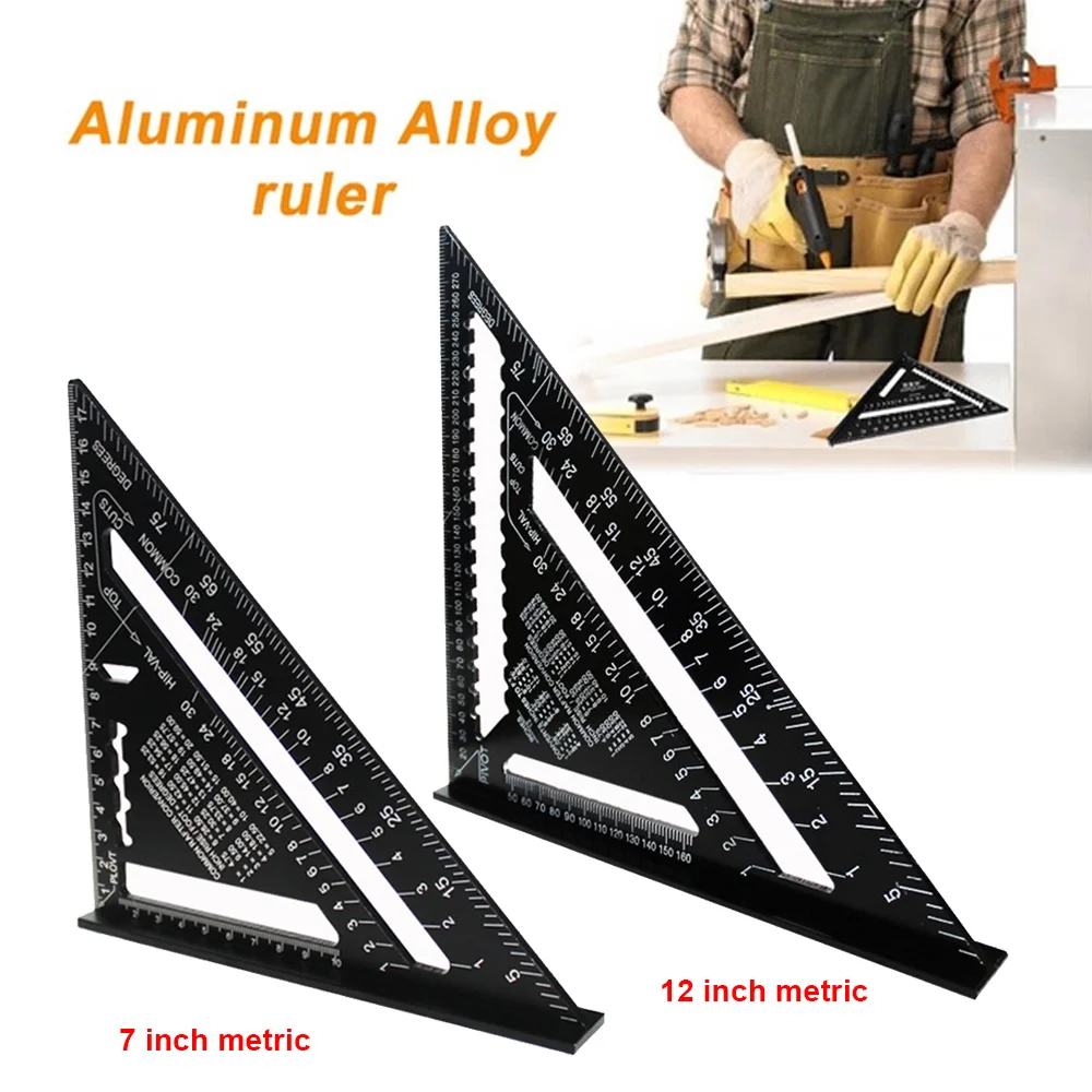 Метрическая угловая линейка 7/12 дюйма деревообработка скорость квадратный