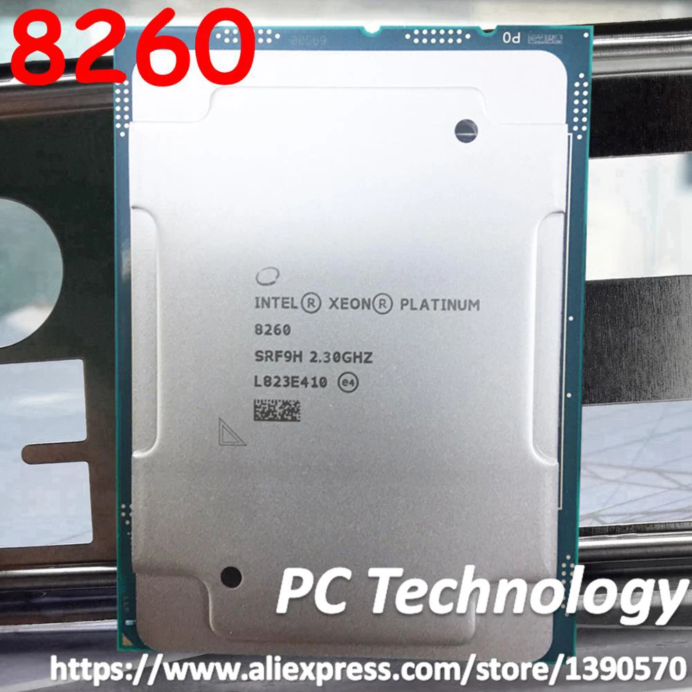 Оригинальный масштабируемый процессор Intel Xeon Platinum 8260 QS ЦПУ 33M 2 30 ГГц 24 ядра 165 Вт
