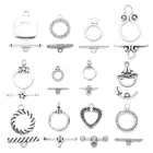 5-40 стилей, набор винтов из сплава цинка и серебра с металлической застежкой для ювелирных изделий