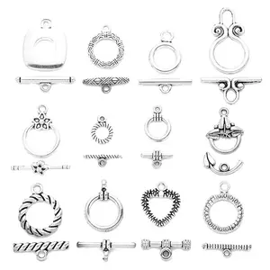 5-40 стилей, набор винтов из сплава цинка и серебра с металлической застежкой для ювелирных изделий