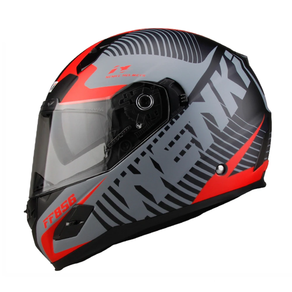 Мотоциклетный шлем NENKI для езды на мотоцикле из стекловолокна сертификация