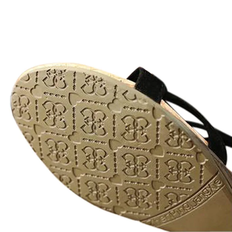 Сандалии на танкетке женские босоножки в стиле ретро удобная летняя обувь