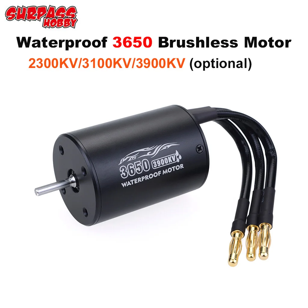 SURPASS HOBBY 3 175 мм 3650 1/10 КВ/кв Бессенсорный бесщеточный водонепроницаемый мотор для RC