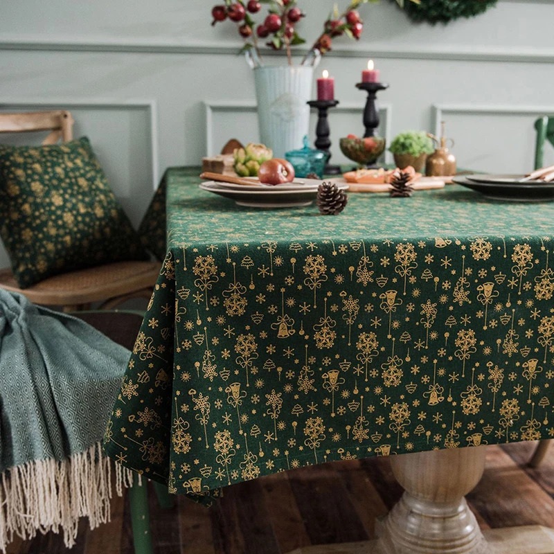 Хлопковая льняная скатерть в американском стиле для фестиваля дома улицы