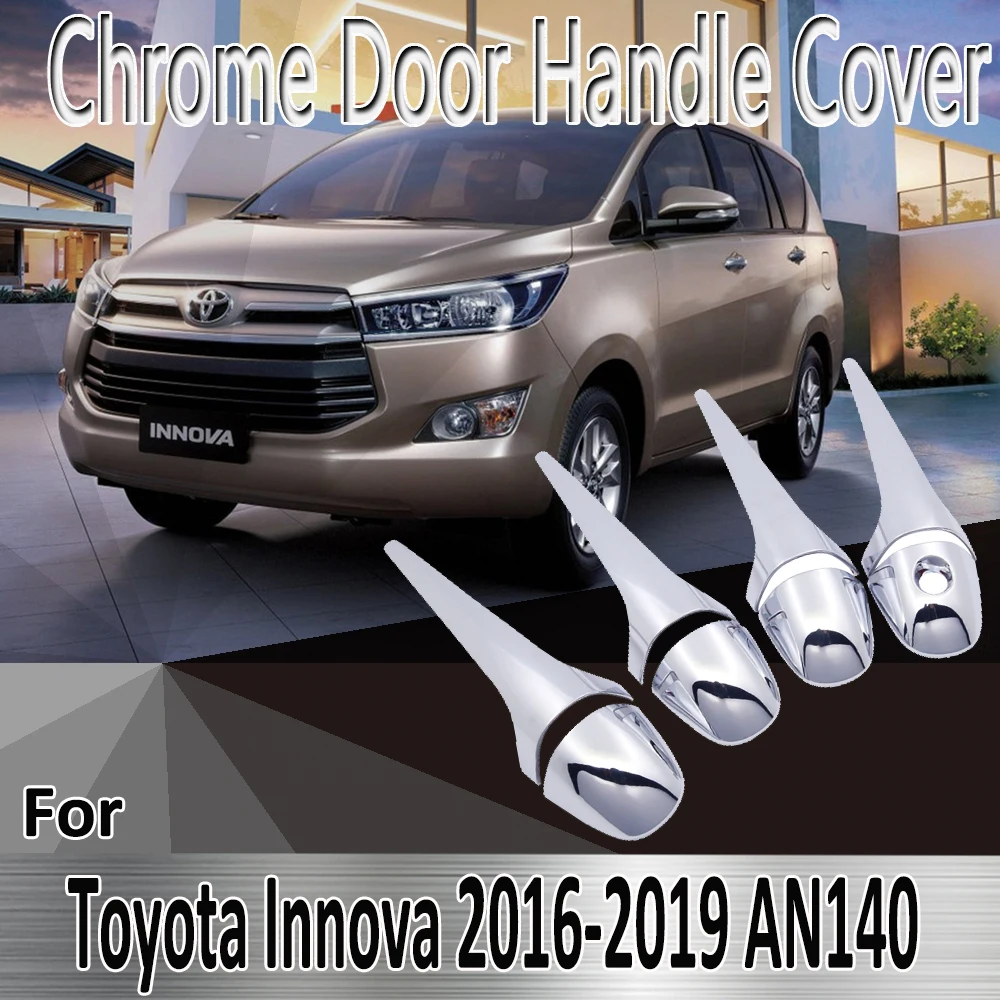Декоративные Хромированные наклейки для Toyota Innova AN140 2016 ~ 2019 2017 2018|Наклейки на