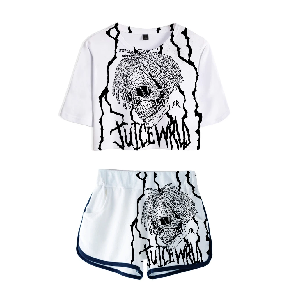 

Рэпер сок WRLD в стиле «хип-хоп» эмо ловушка ясных снов 2019 Новый 3D комплекты из двух предметов для женщин, мода для девочек, Повседневная футбо...