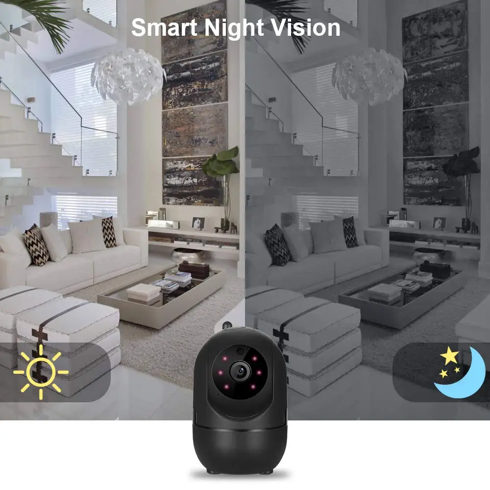 Мини 1080P облачная беспроводная IP камера домашняя охранная наблюдения Wifi