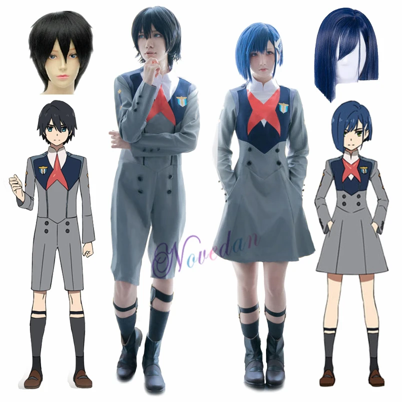 DARLING в FRANXX ноль два Хиро Ичиго Мику KOKORO школьная Униформа аниме Косплэй костюм