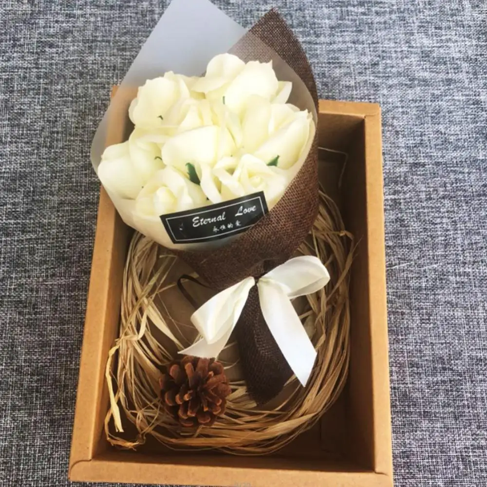 Box Scented Bath Body Petal Rose Flower Soap Wedding Decoration Gift Best Home Party decorations fast wholesale рождество | Дом и сад
