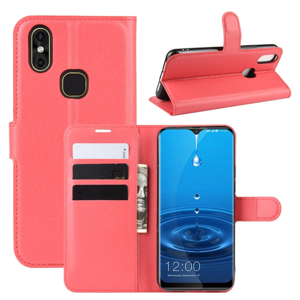 Red Color Case Откидной Чехол-кобура для LEAGOO M13, кожаный чехол-кошелек с подставкой и отделениями для карт, чехол для телефона Leagoo M13, Fundas Coque - Цвет: Red Color Case