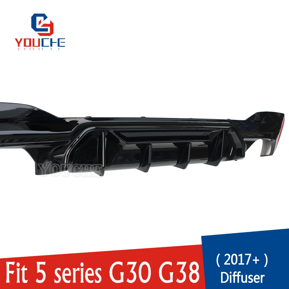 G30 задний бампер диффузор спойлер для BMW 5 серии 4-дверный седан 2017 + ABS Пластик