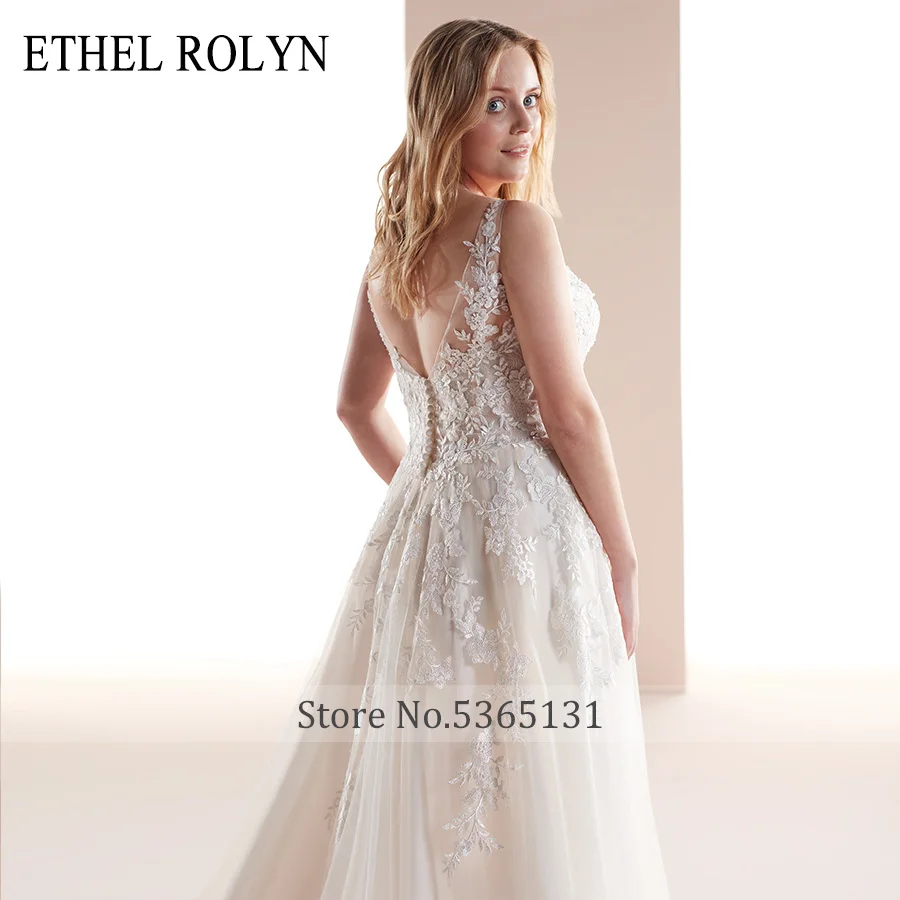 Этель ROLYN размера плюс свадебные платья 2021 свадебное платье Vestido De Noiva сексуальное