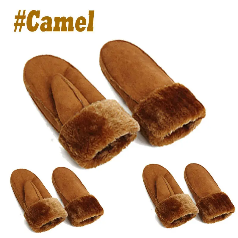 

Goocheer New Arrival Women Winter Sheepskin Gloves with Warm Genuine Leather and Fur Lady Mittens Elegant Solid