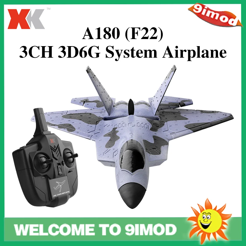 Радиоуправляемый планер XK A180 F22 2 4G 3CH 3D6G переключатель EPP пенопластовая игрушка 320