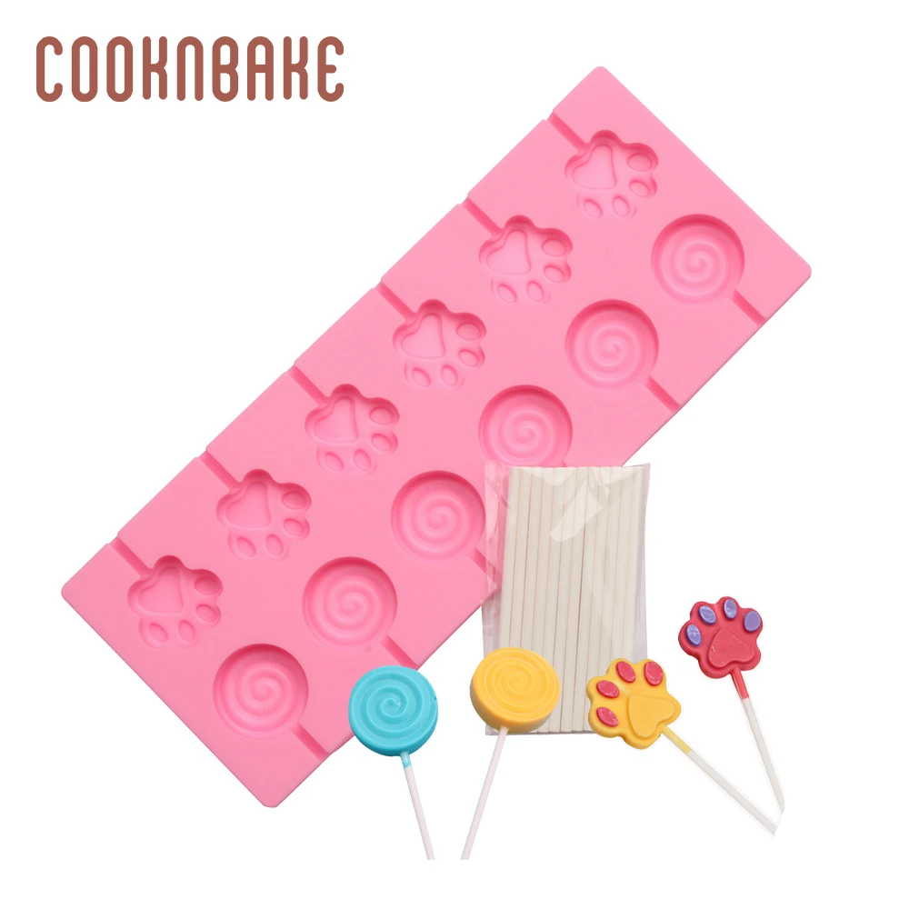 Силиконовая форма COOKNBAKE для леденцов конфет круглая шоколадного торта